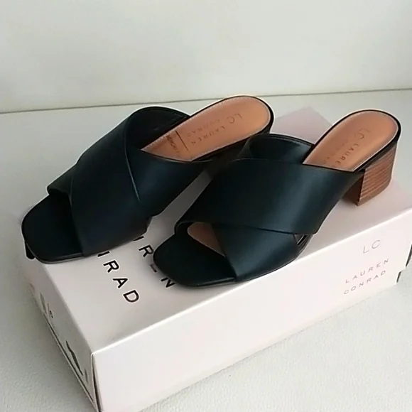 Laura Conrad Memory Foam Heel Shoes Black Women s